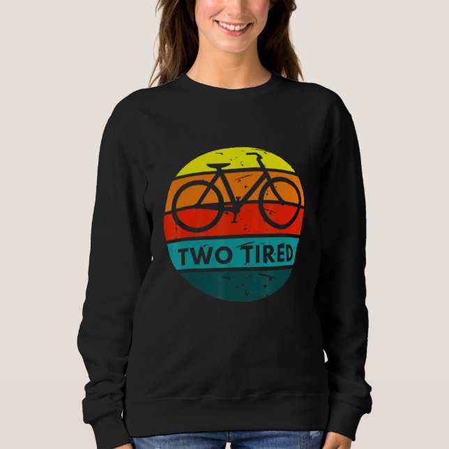 Sudadera Bicicleta Vintage con dos neumáticos (Anverso)