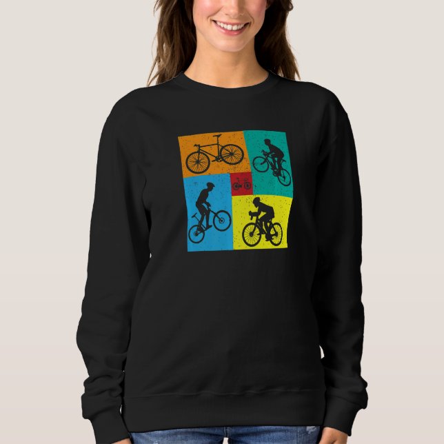 Sudadera Bicycle Cyling Square Pattern Desinged   (Anverso)