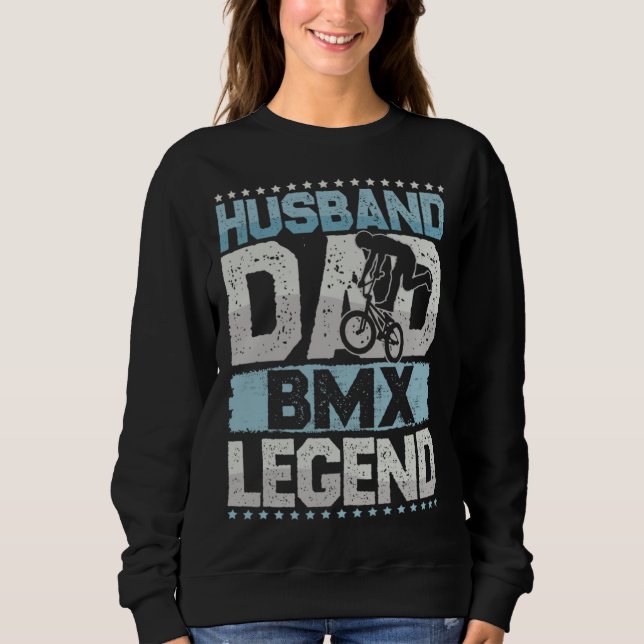 Sudadera Bicycle Husband Dad BMX Legend BMX Men (Anverso)