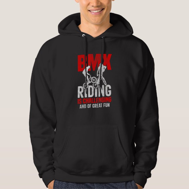 Sudadera Bicycle Motocross  BMX Riding Is Challenging Frees (Anverso)