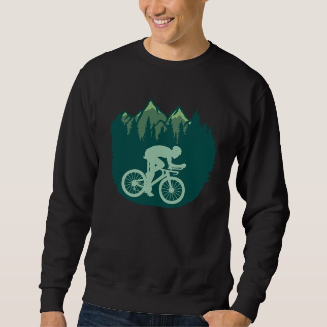 Sudadera Bicycle Riding Trip Mountains Nature Sport Hobby C (Anverso)