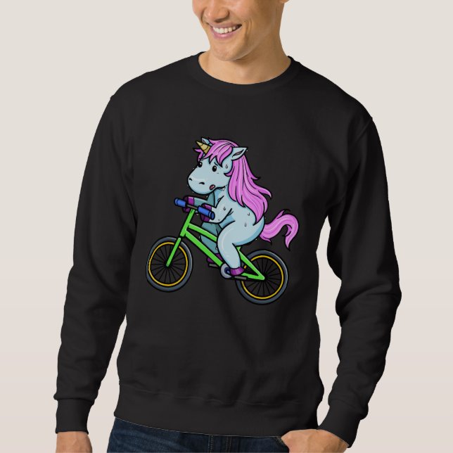 Sudadera Bicycle unicorn (Anverso)