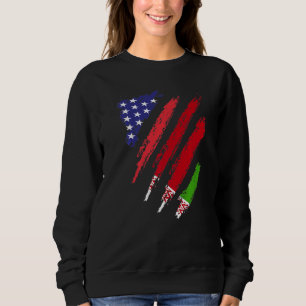 Sudadera Bielorrusia Bandera Americana Bandera Grosera Patr