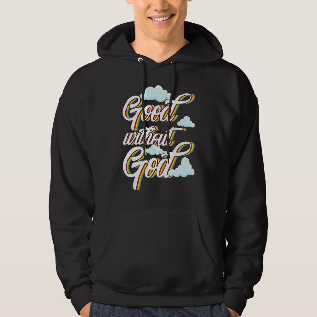 Sudadera Bien sin Dios Ateo Agnóstico (Anverso)