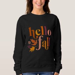 Sudadera Bienvenida a Hello Fall en otoño