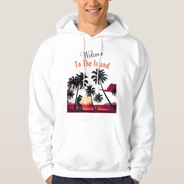 Sudadera Bienvenido a la Isla (Anverso)