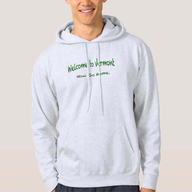Sudadera Bienvenido a Vermont (Anverso)