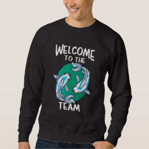 Sudadera Bienvenido al Equipo Koi Fish Yin y Yang