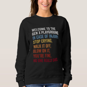 Sudadera Bienvenido al Gen X Playground Generación X 1980