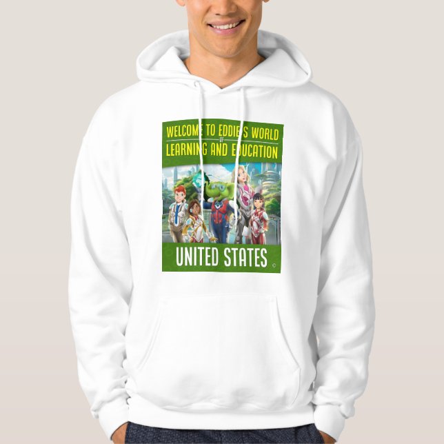 Sudadera Bienvenido al mundo del aprendizaje y la educación (Anverso)