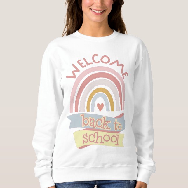Sudadera Bienvenido De Nuevo A La Escuela (Anverso)
