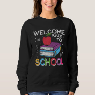 Sudadera Bienvenido de nuevo a los libros de la pizarra del