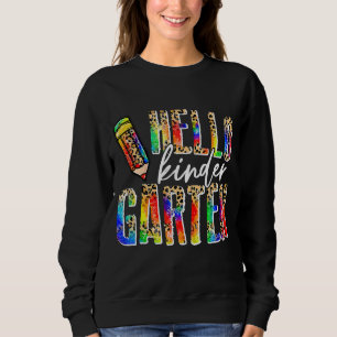 Sudadera Bienvenido de nuevo al Pencil Hello Kindergarten L