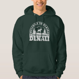 Sudadera Bienvenidos a Alaska. Denali - Logo blanco
