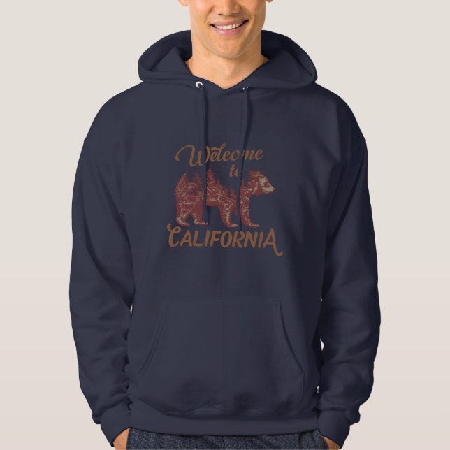 Sudadera Bienvenidos a California Bear (Anverso)