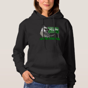 Sudadera Bienvenidos a Mala Ciudad de las Aves, yo blanco e