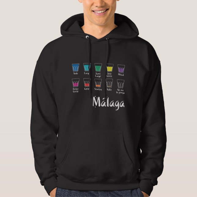 Sudadera Bienvenidos a Málaga 1: El Café (Anverso)