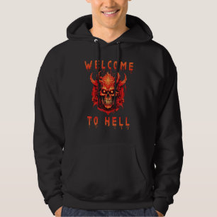 Sudadera Bienvenidos al infierno Halloween Diablo Satan Occ