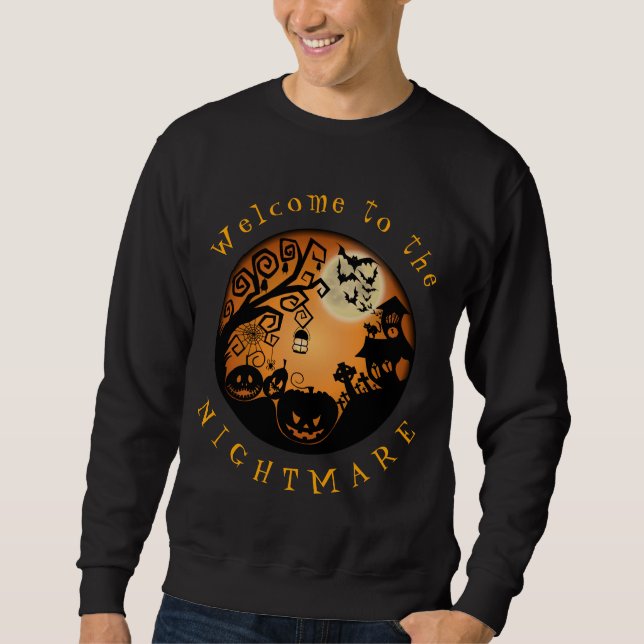 Sudadera Bienvenidos al Personalizado de la Calabaza de Hal (Anverso)