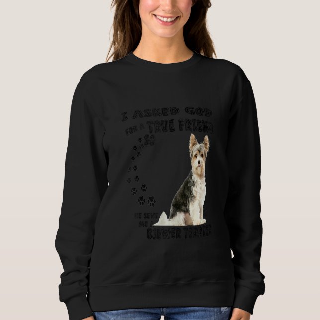 Sudadera Biewer Yorkshire Terrier Cita Mamá Papá Beaver (Anverso)