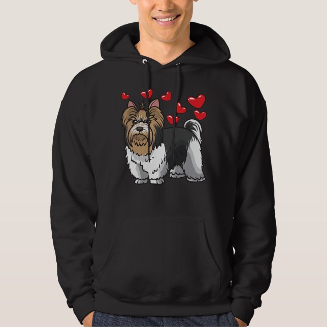 Sudadera Biewer Yorkshire Terrier Dogs (Anverso)