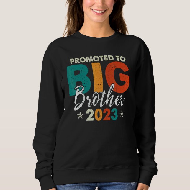 Sudadera Big Brother 2023 For Toddler Youth Pregnancy Annou (Anverso)