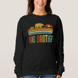 Sudadera Big Brother Bear Men Vintage Retro Bear Decoración