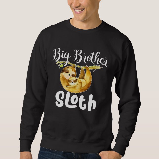 Sudadera Big Brother Sloth Matching Family Cute  Mother s D (Anverso)