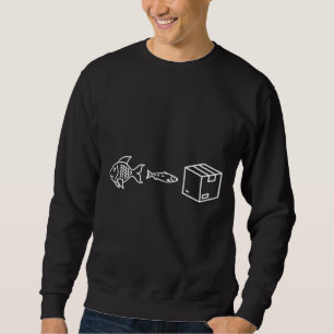 Sudadera Big Fish Little Fish Carboard Box White