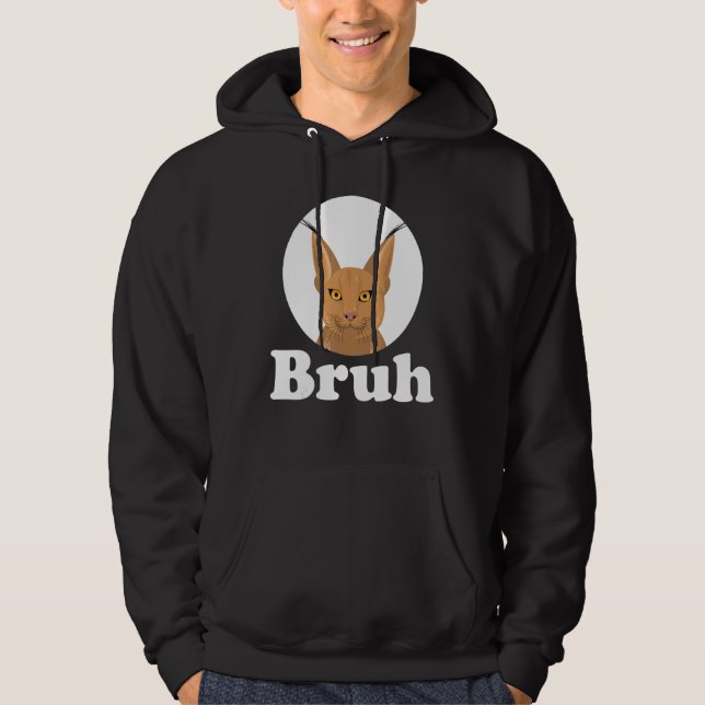 Sudadera Big Floppa Caracal Cat Meme Bruh (Anverso)