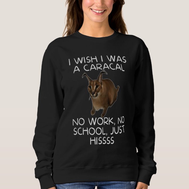 Sudadera Big Floppa Cute Gran Gato Caracal Su Meme (Anverso)