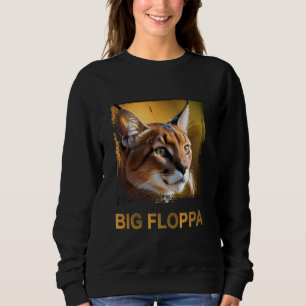 Sudadera Big Floppa Meme lindo gato caracal