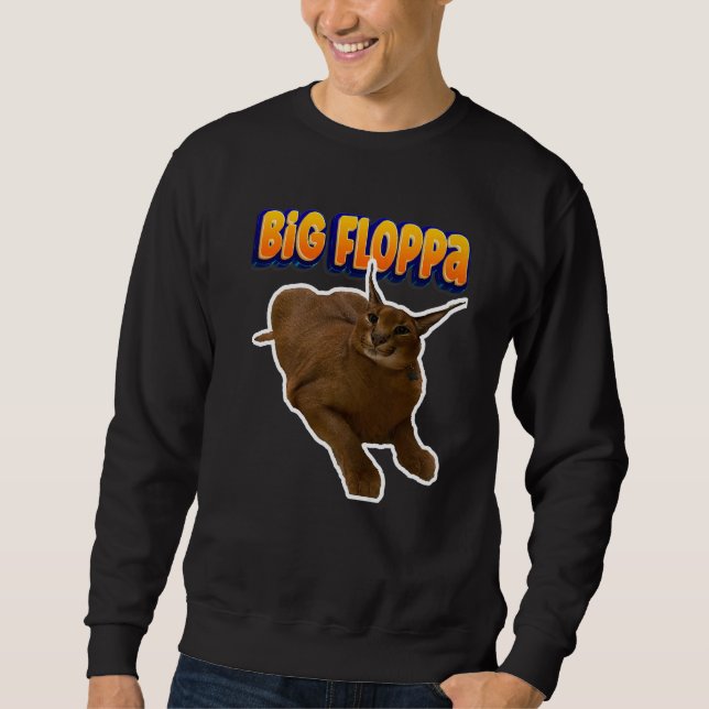 Sudadera Big Floppa Memes Cat   (Anverso)
