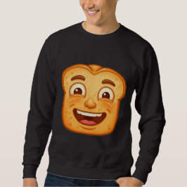 Sudadera Big Happy Smiling Toast Slice Mascot