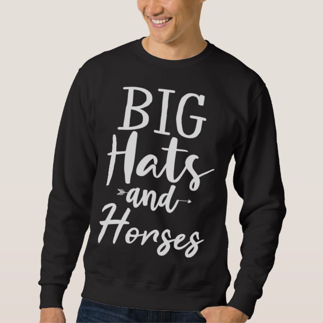 Sudadera Big Hats And Horses  Essential (Anverso)