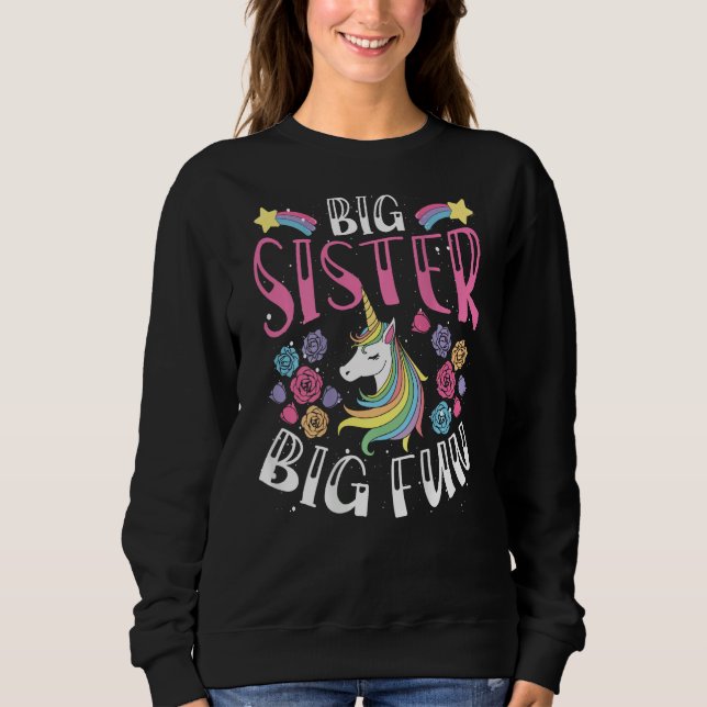 Sudadera Big Sister, Big Fun Backprint Big Sister (Anverso)