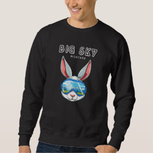 Sudadera Big Sky Montana Eeuu Ski Y Conejo De Snowboard