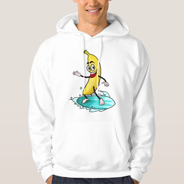 Sudadera Big Yellow Surfing Banana (Anverso)