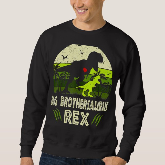 Sudadera Bigbrosauro Rex Dinosaur Big Bro Saurus Brother F (Anverso)