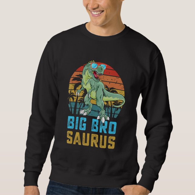 Sudadera Bigbrosaurus Rex Dinosaur Big Bro Saurus Family Ma (Anverso)