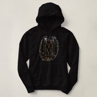 Sudadera Bigfoot bajo la luz de la luna acuarela suelta bos