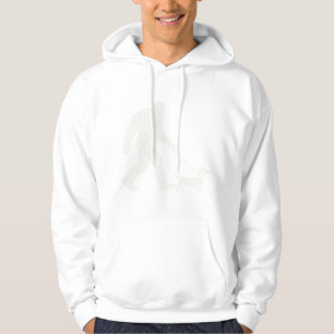 Sudadera Bigfoot Caminando Dachshund Perro Wiener Divertido
