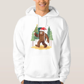 Sudadera Bigfoot Christmas Tree Santa Hat (4)
