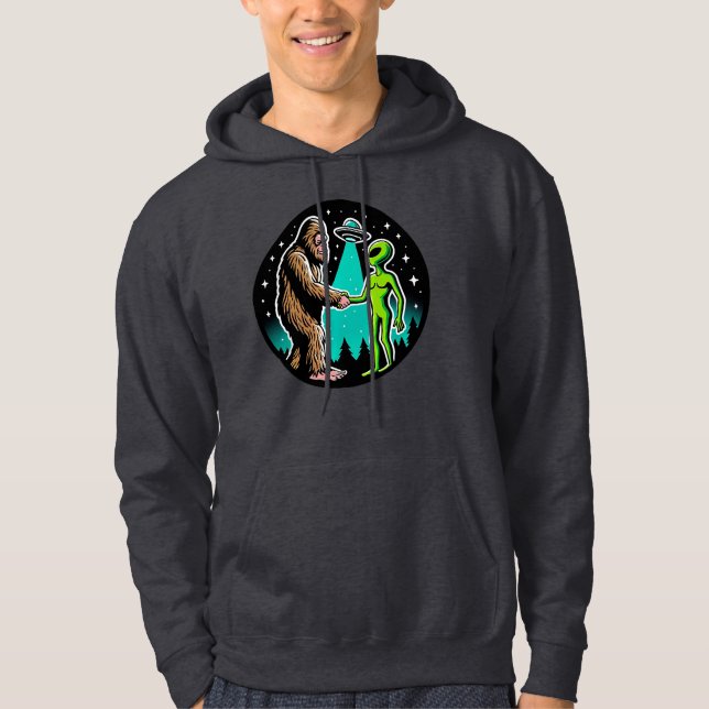 Sudadera Bigfoot Meets Alien (Anverso)