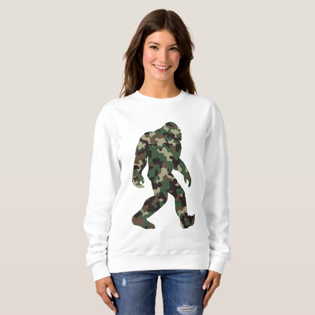 Sudadera Bigfoot Sasquatch Camo (Anverso completo)