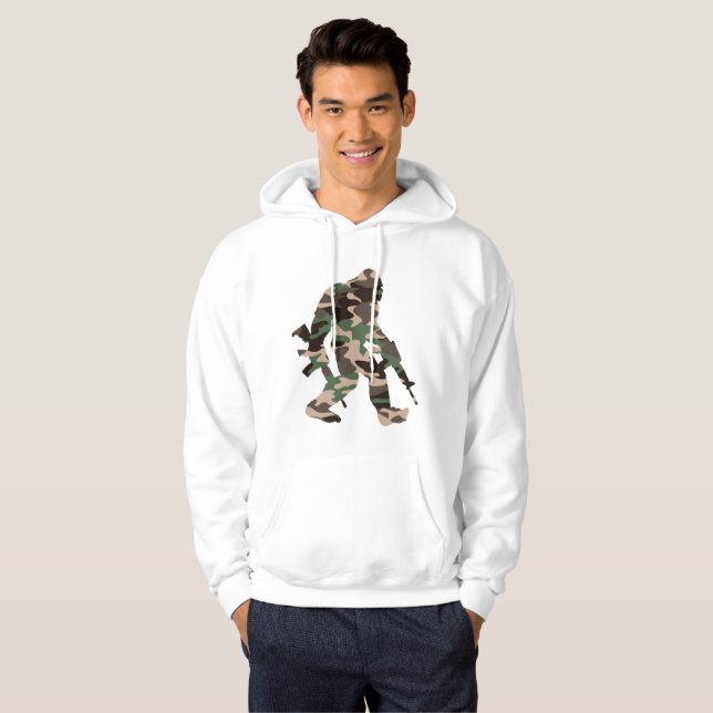 Sudadera Bigfoot Sasquatch Camo (Anverso completo)