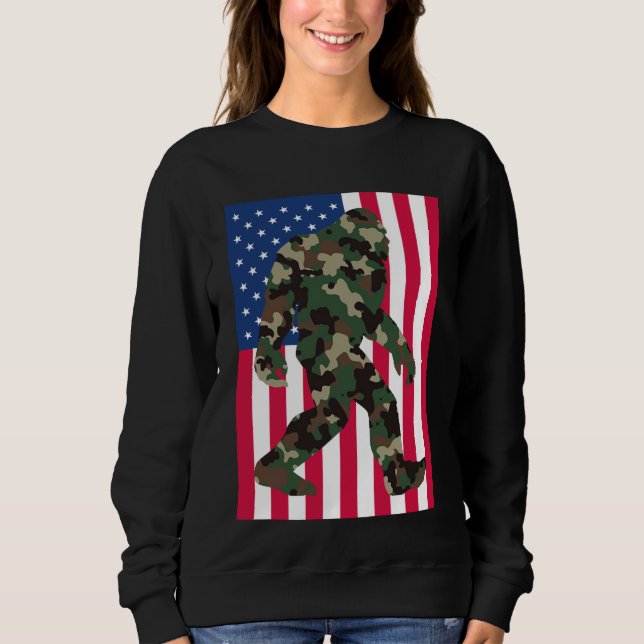 Sudadera Bigfoot Sasquatch Camuflaje       (Anverso)
