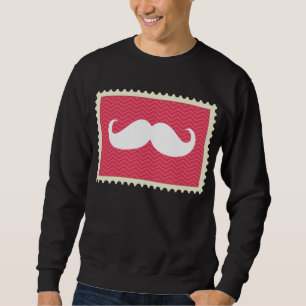 Sudadera Bigote blanco divertido