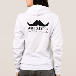 Sudadera Bigote de moda y fresco de I usted una pregunta