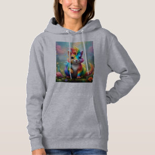 Sudadera Bigotes de Maravilla: La Ardilla Unicornio Arcoíri